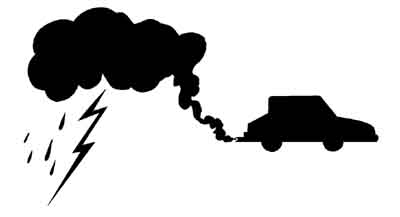 an image with a car in the storm